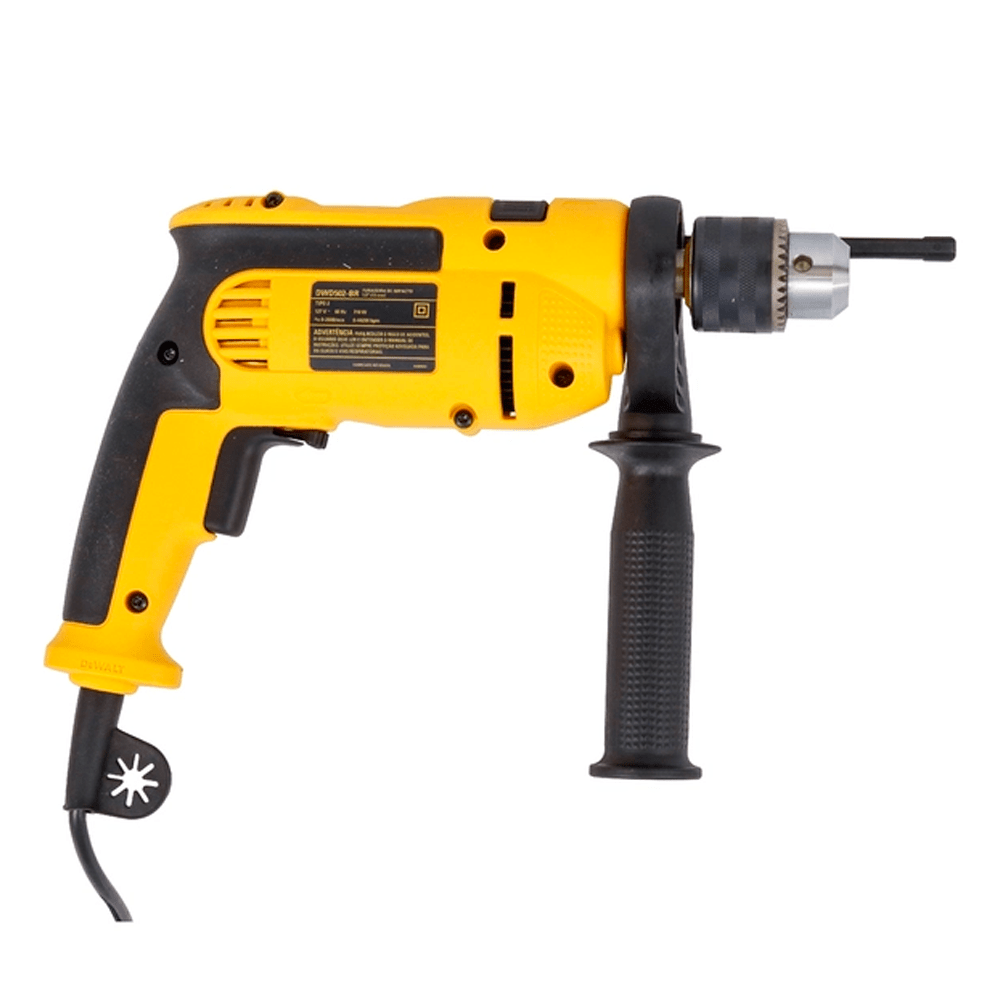 Furadeira martelete elétrica de 13mm DeWalt DWD502 710W 127V