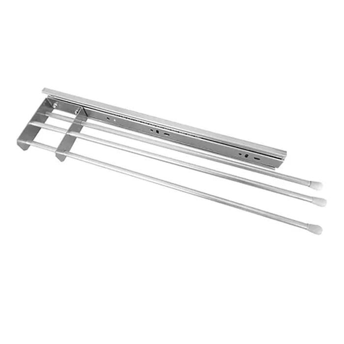 Suporte Porta Pano De Pratos Triplo 8613 Deslizante c/ Trilho 110X45X4