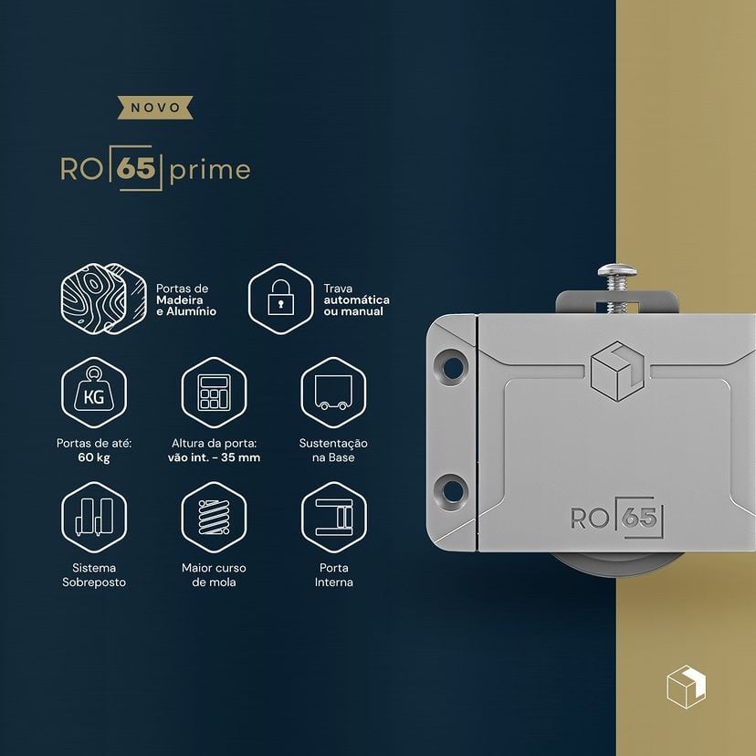 Kit Roldanas Porta Correr Ro 654032 Prime Edição Especial - Rometal