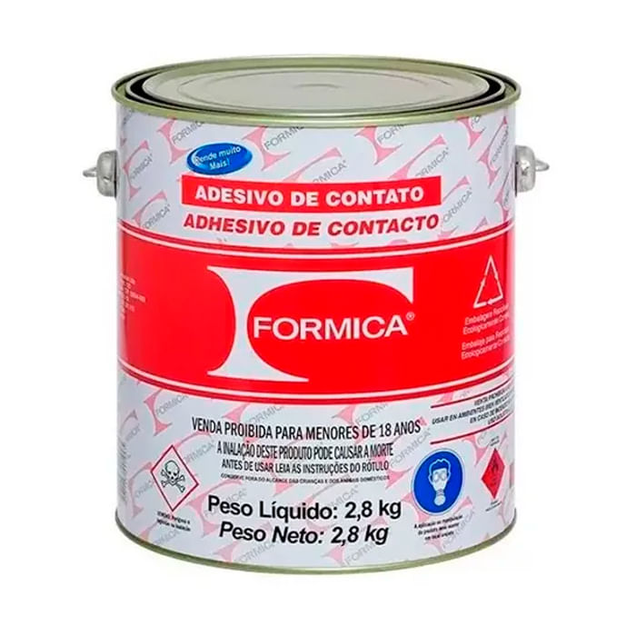 Cola Contato Adesiva 2,8Kg - Fórmica