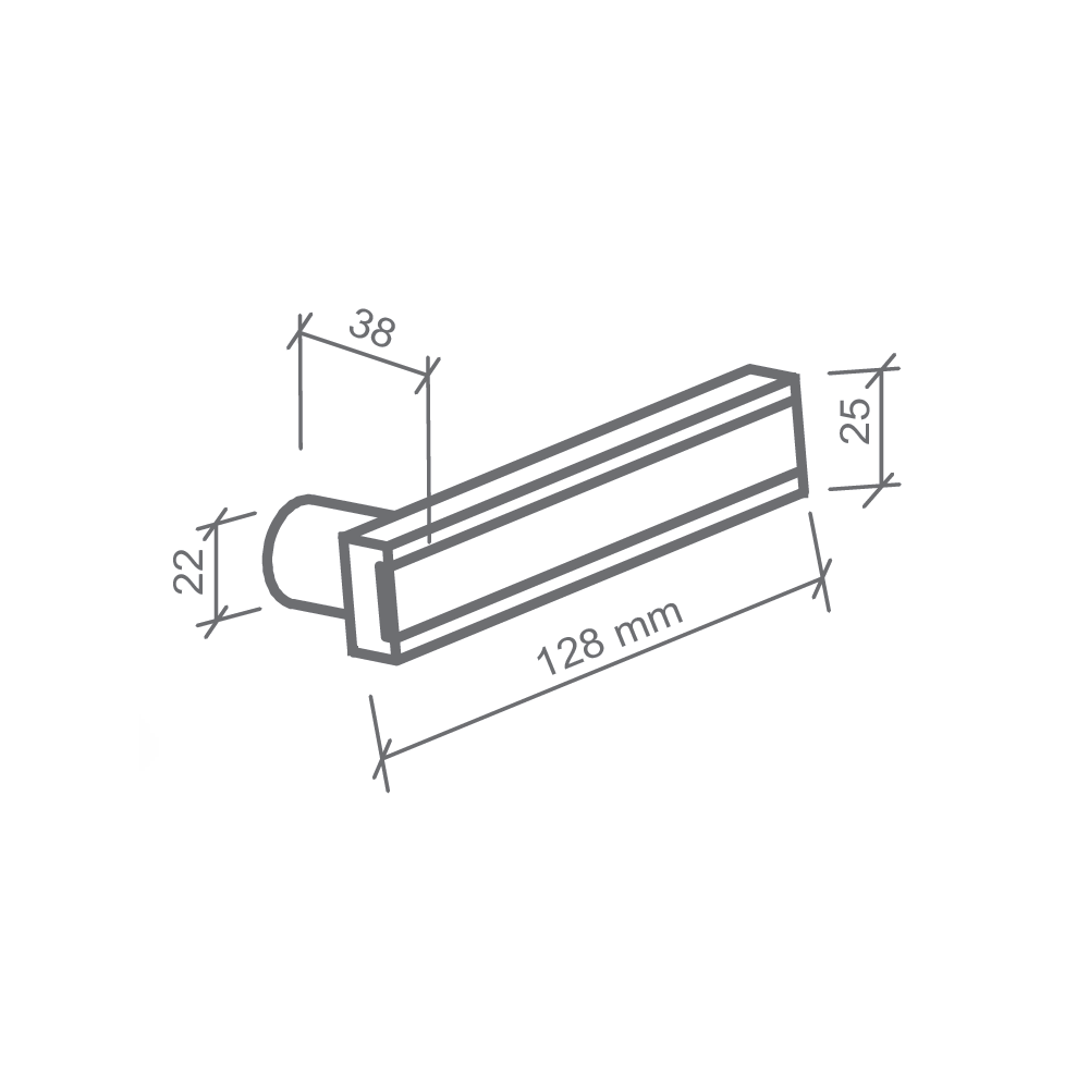 Fechadura Mobia Inox Escovado Imab - Externa