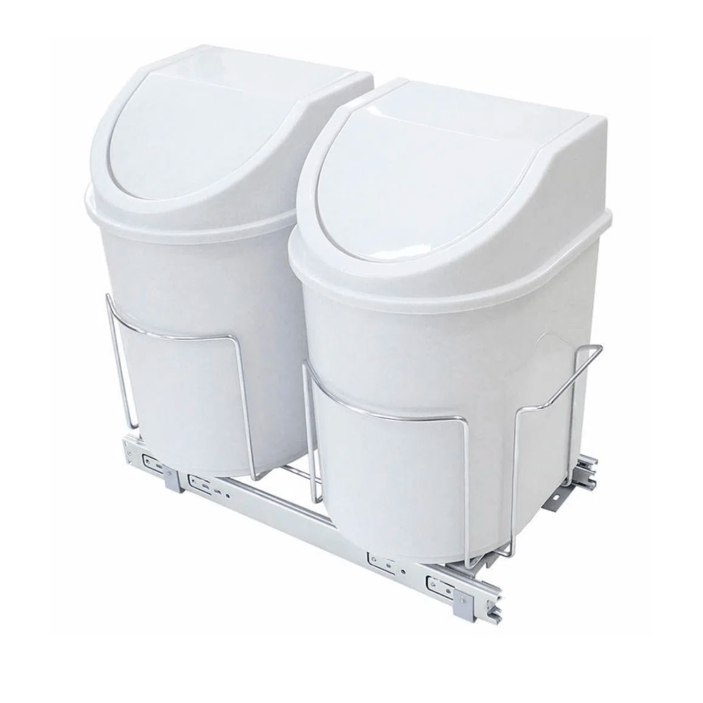 Lixeira 24L C/Trilho 8718 250X420X505
