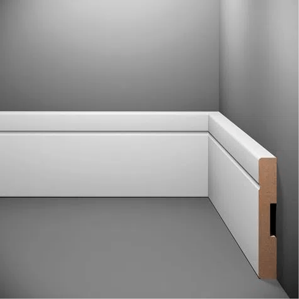 Rodapé Estilo Branco C/Friso 100x2400mm