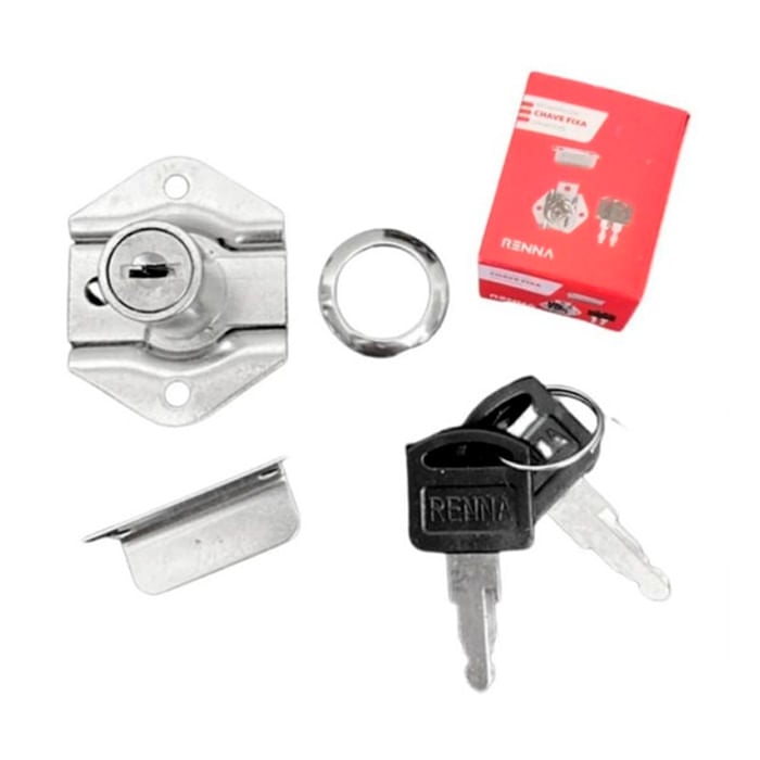 Fechadura C/ Chave Escamoteavel 22mm - R