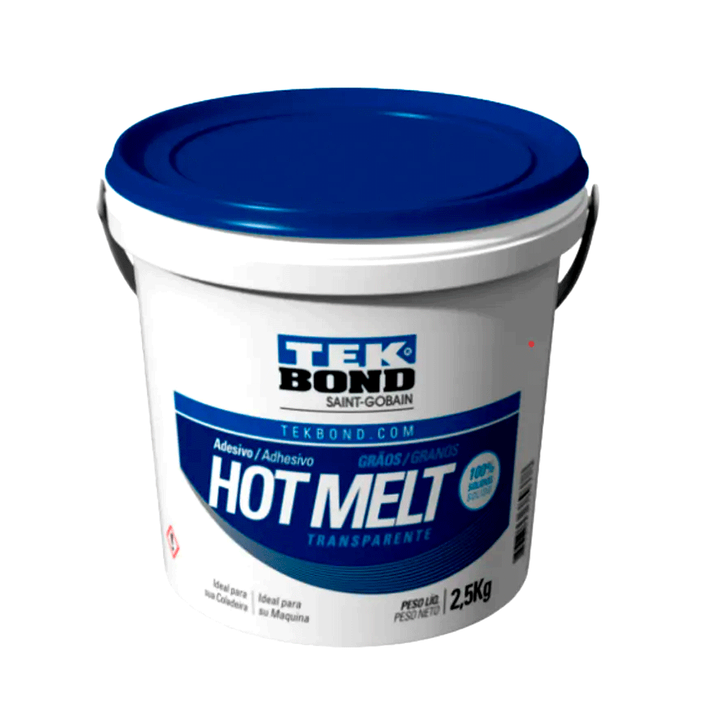 Cola Transparente Granulada 2,5kg Hotmelt - TekBond