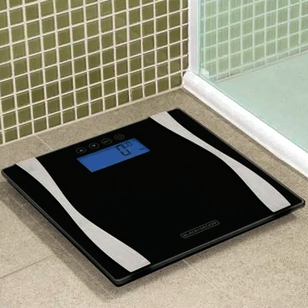 Balança Corporal Digital Black+decker Bk60 Preta, Até 180 Kg
