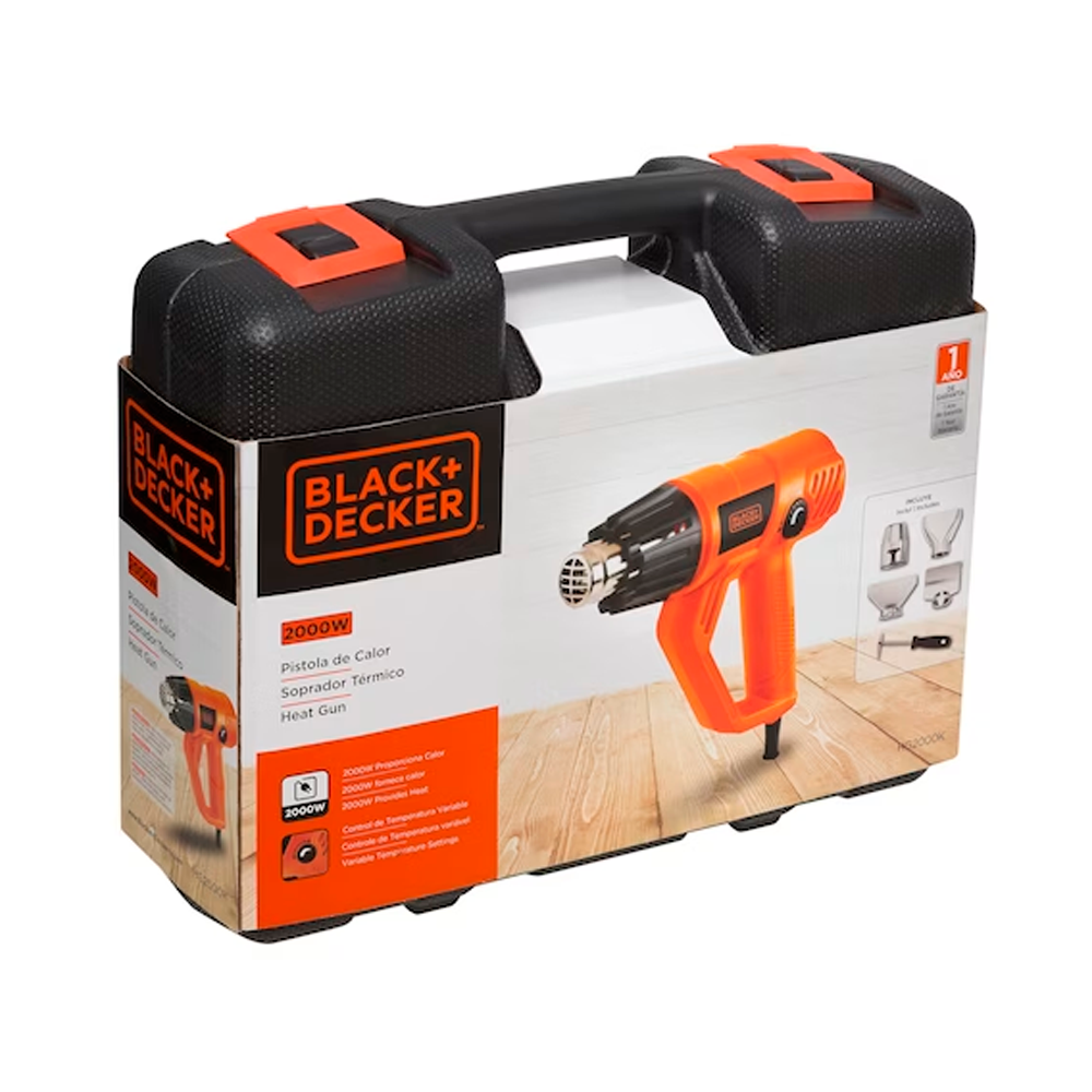 Soprador Termico Hg2000k 1800w com maleta - Black Decker