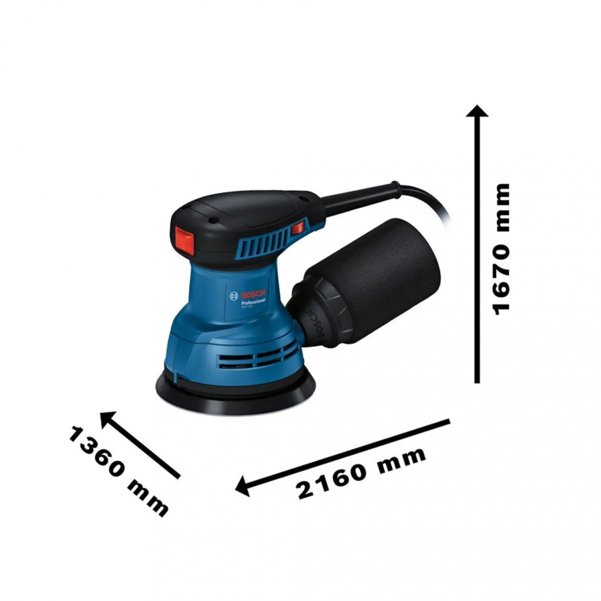 Lixadeira Roto Orbital Bosch ROTOGEX 125 127V Coletor
