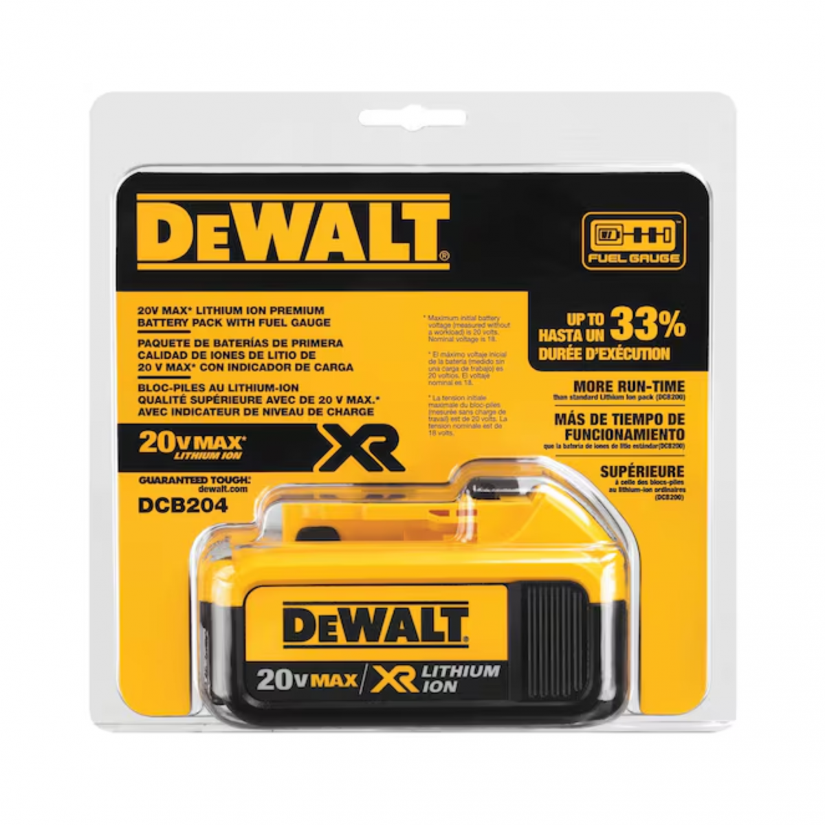 Bateria ION Lition 20V XR 4.0AH DCB204-B3 - Dewalt
