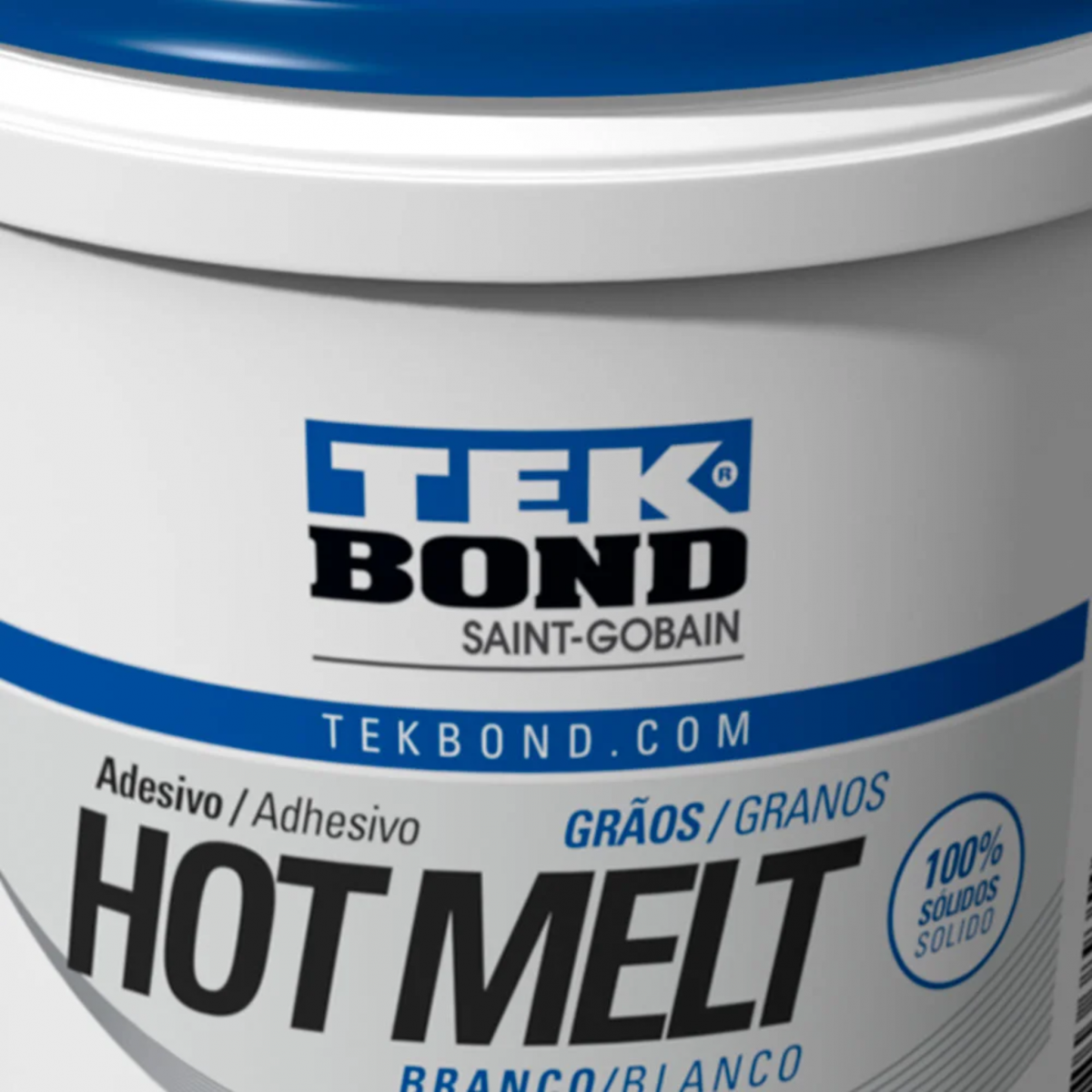 Cola Hot Melt Grãos Branco 2,5KG - Tekbond