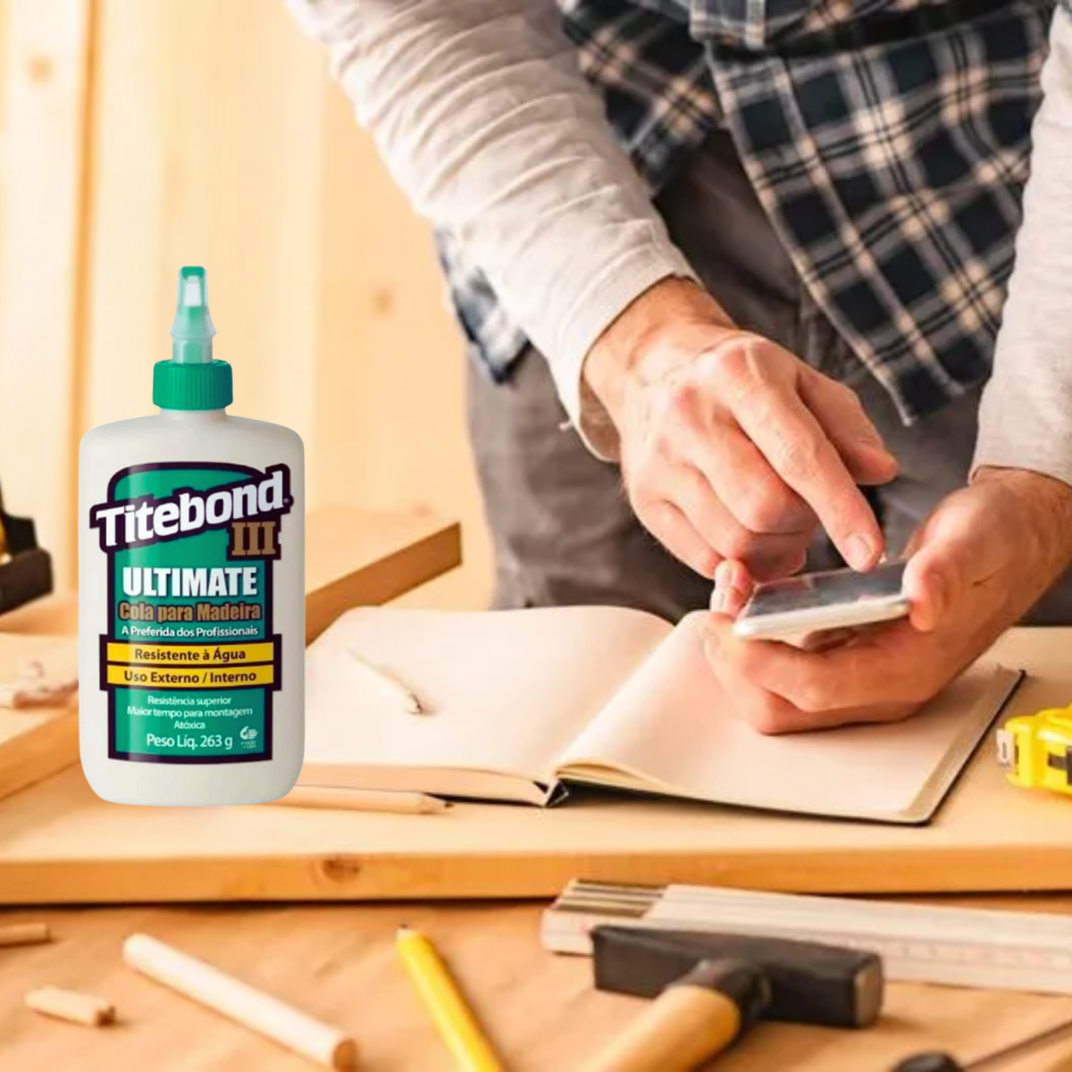Cola Para Madeira Titebond III Ultimate Wood Glue 263g