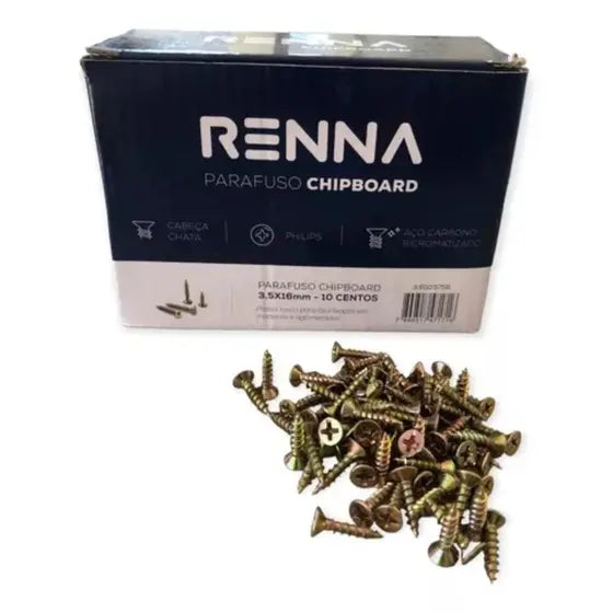 Parafuso Mdf Renna 3,5X16 Caixa Com 1000UN - Renna