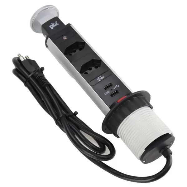 Torre Tomada Branca c/2 Tomadas USB