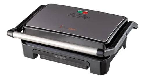 Grill Elétrico Prensa Inox 800W G1200BR 127V Black Decker