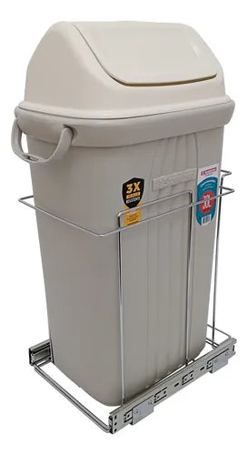 Lixeira 30L  C/Trilho 8685 270X620X350