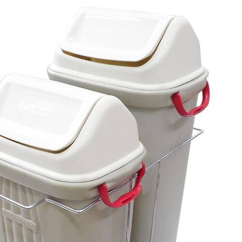 Lixeira De Base Dupla Deslizante Eco 49l Cromado 8686 - JOMER