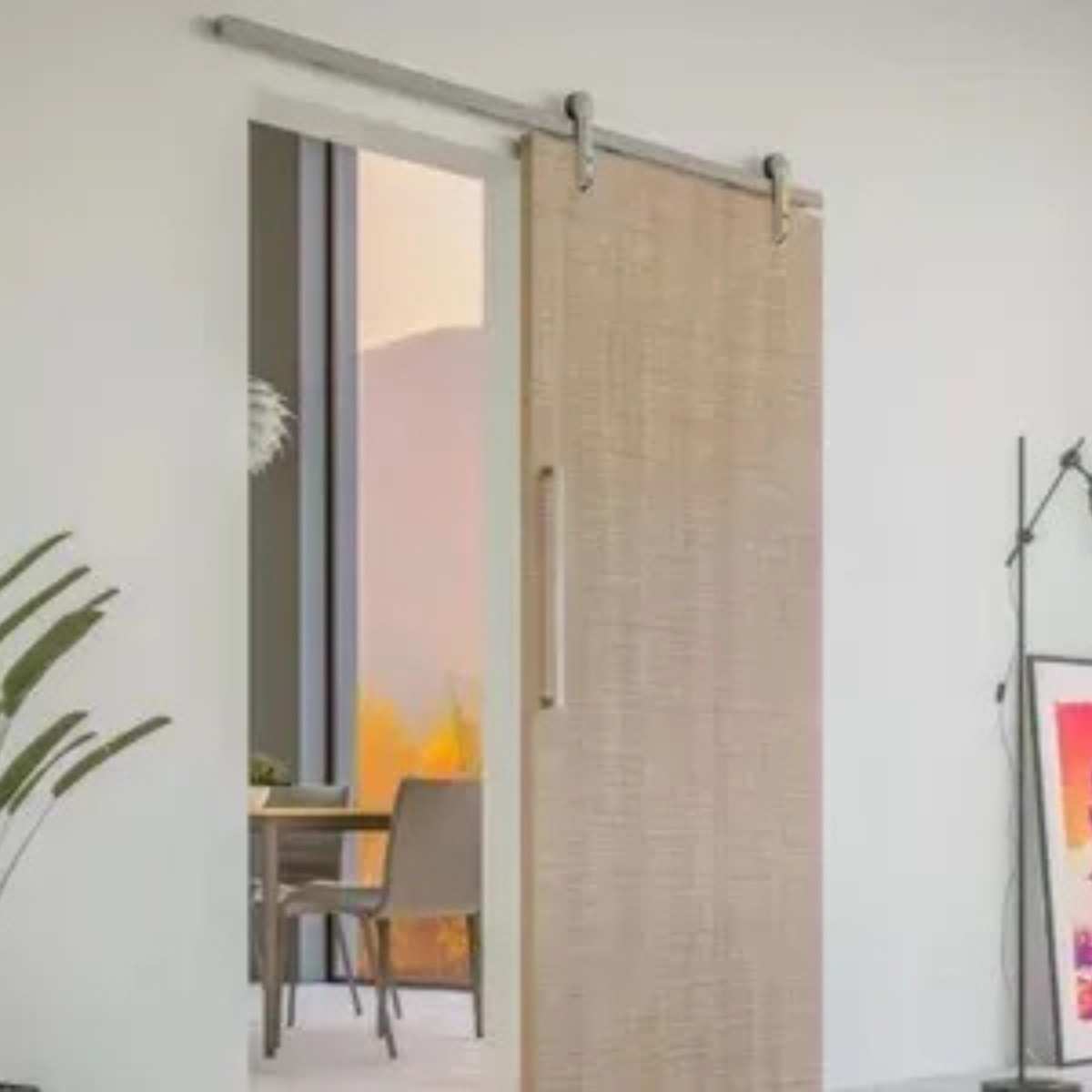 Sistema Evo P/ Portas De Passagem Champagne 1001 2m Rometal
