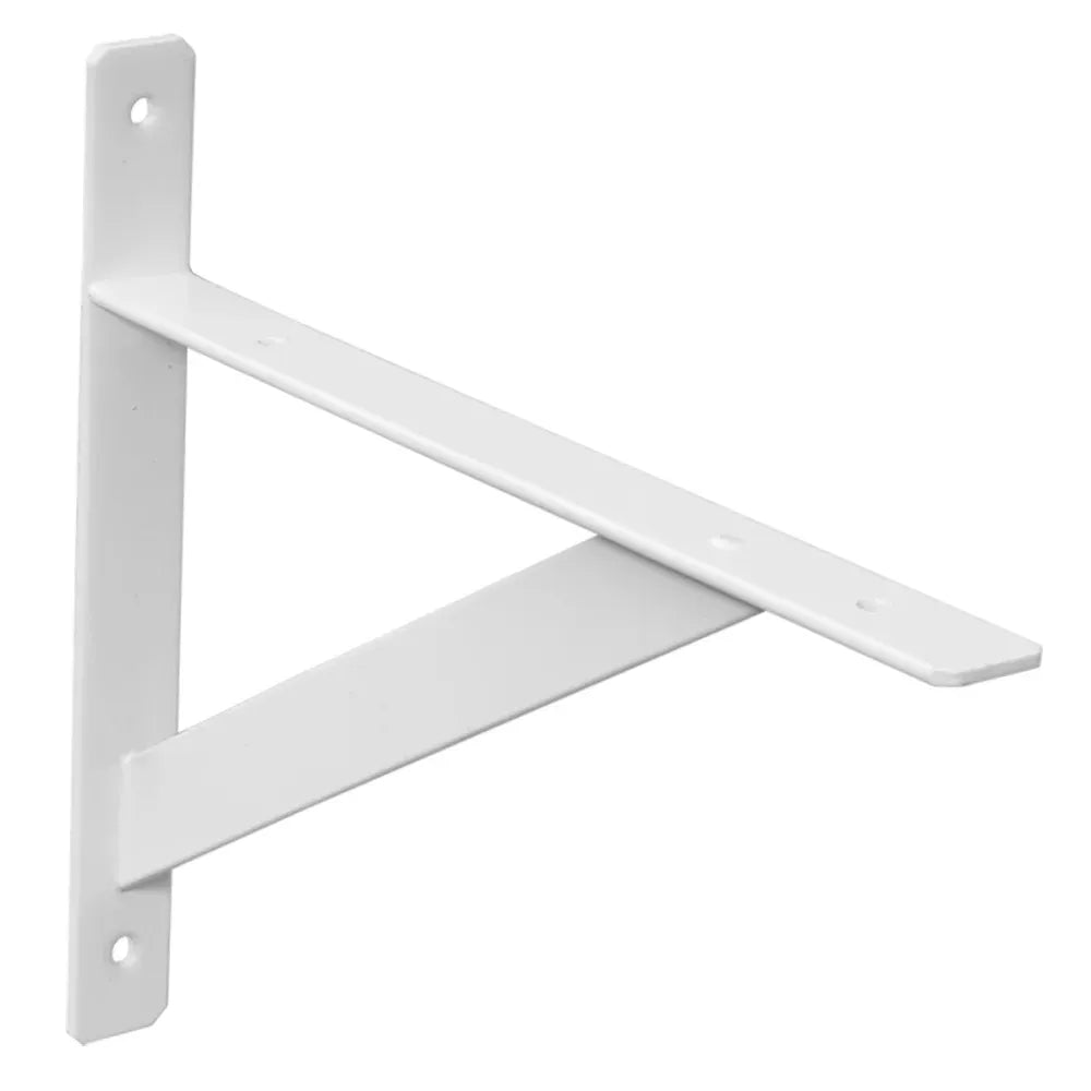 Mão Francesa Reforçada 30cm Aço Branco