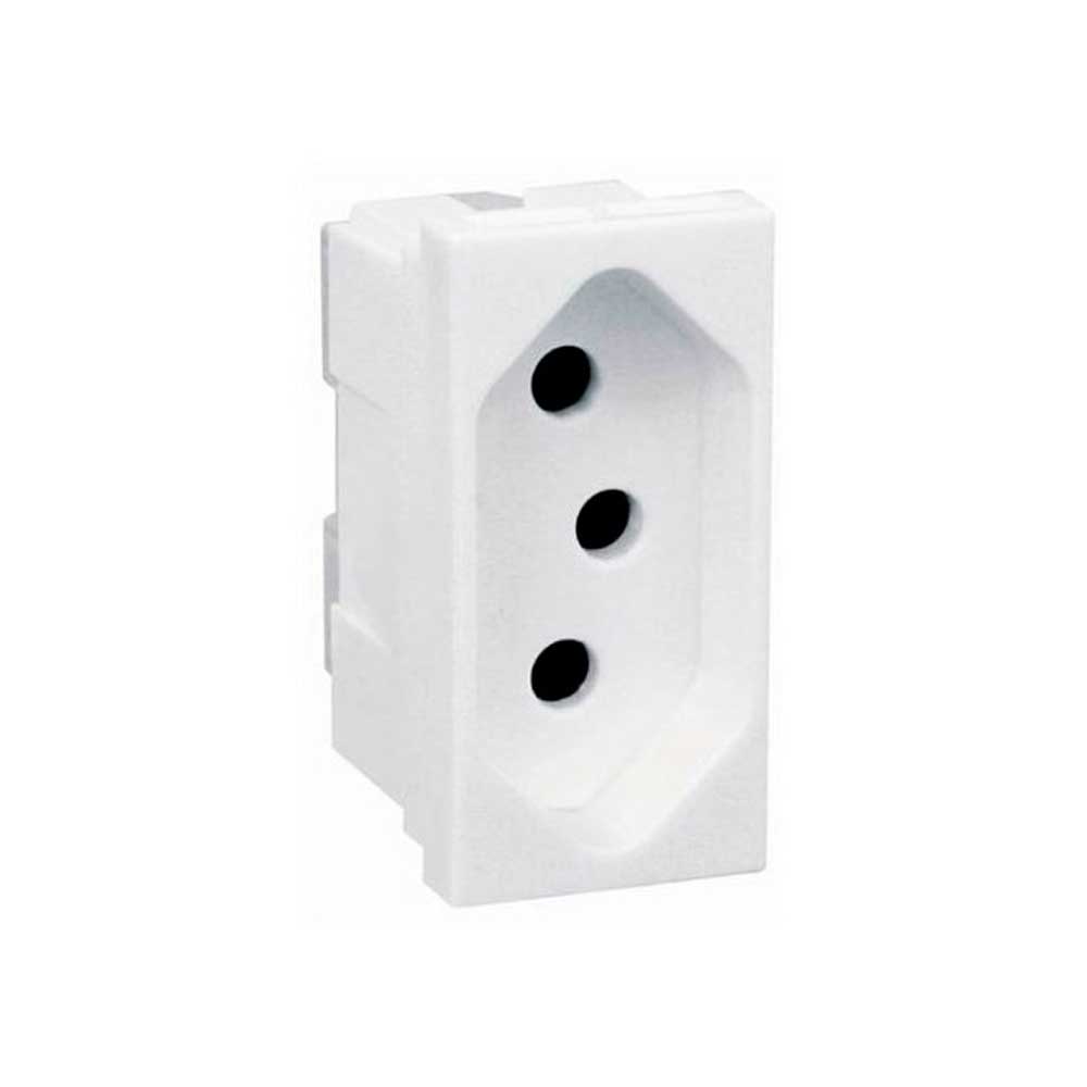 Tomada Pezzi Blk 20A 3P NBR Branca - Dutotec