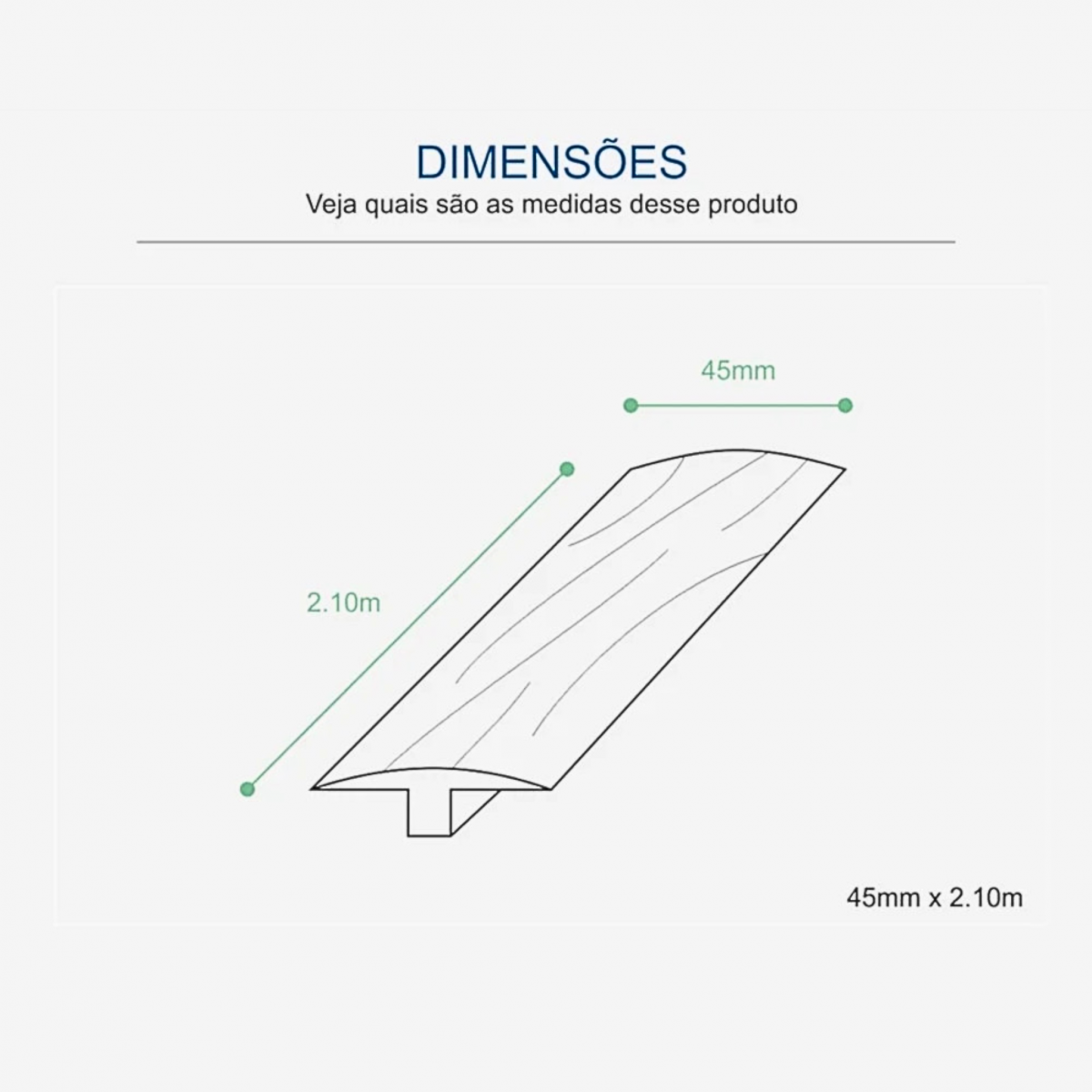 Perfil T Durafloor Alamo/Fresno Funchal (2,10 m)