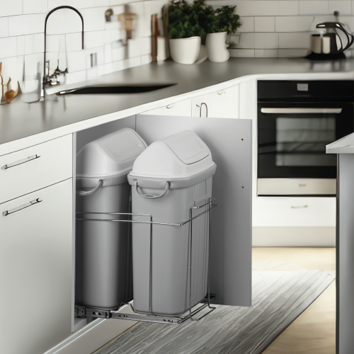 Lixeira Dupla Slim 30 Litros 600X370X500