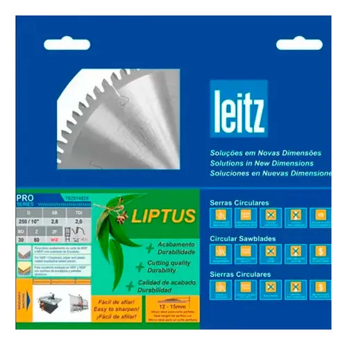 Disco de Serra 250mmx80 Dentes - Leitz