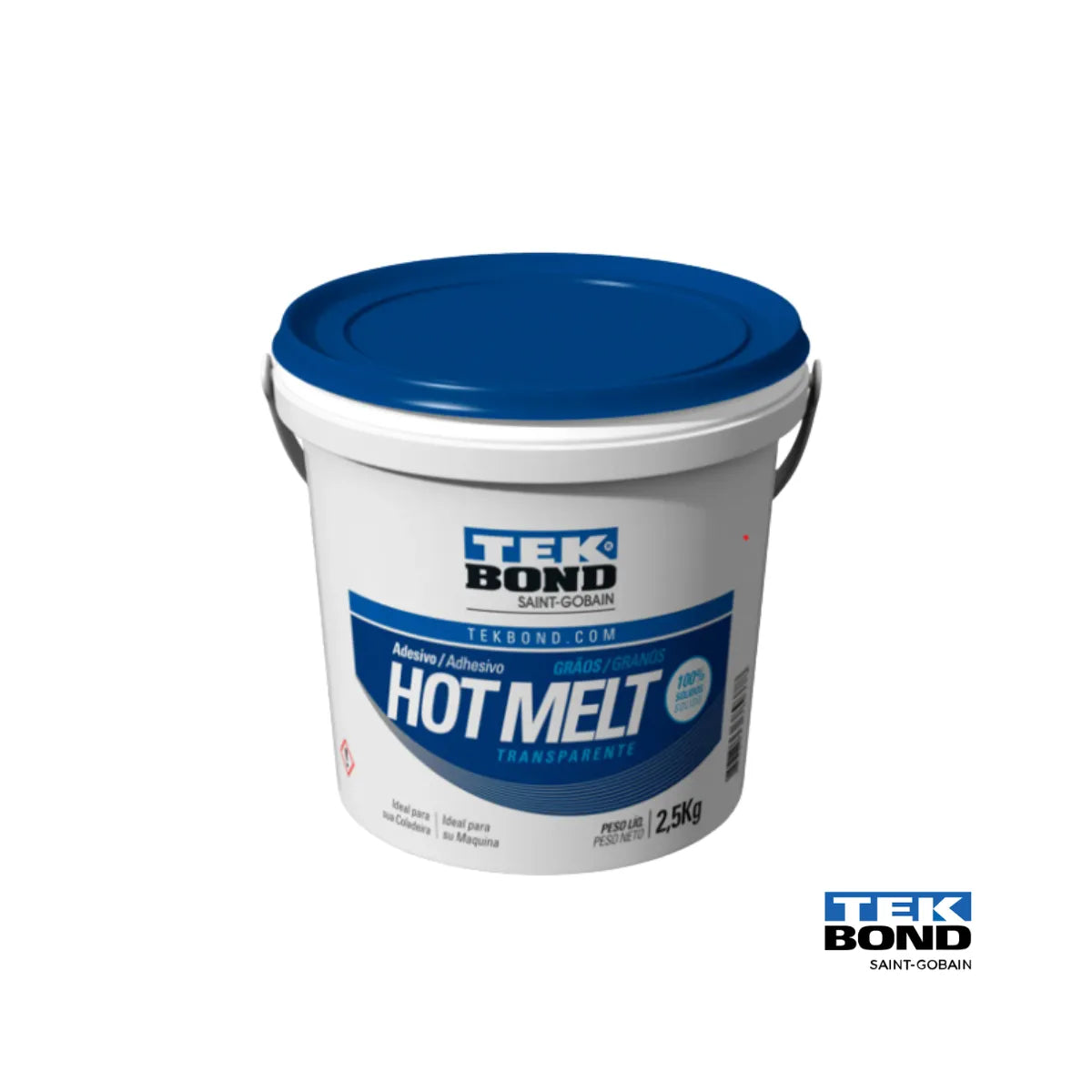 Cola Grão Transparente 2,5kg Hotmelt - Tekbond