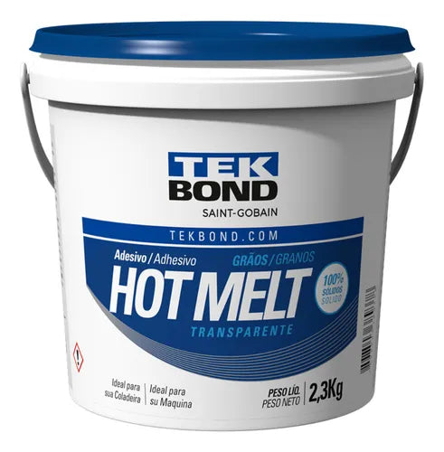 Cola Grão Transparente 2,5kg Hotmelt - Tekbond