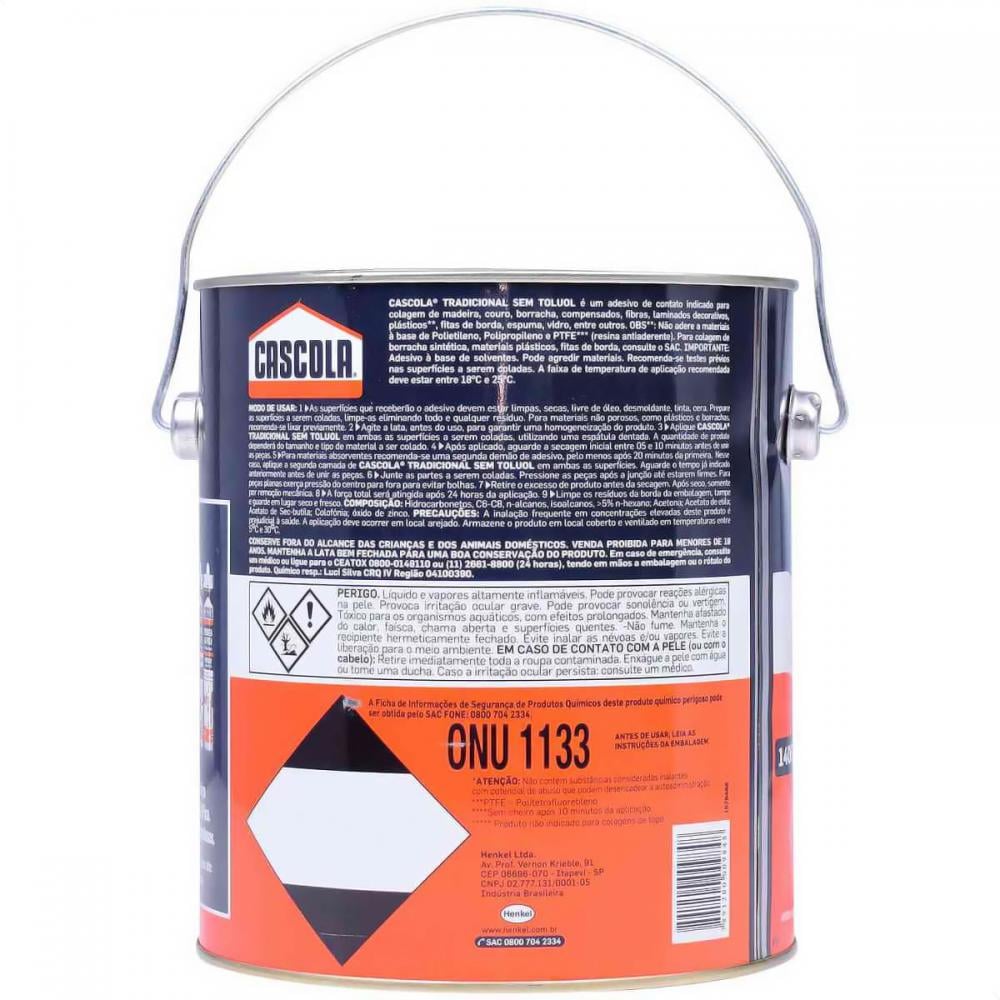 Cola De Contato Tradicional 2,8kg - Cascola