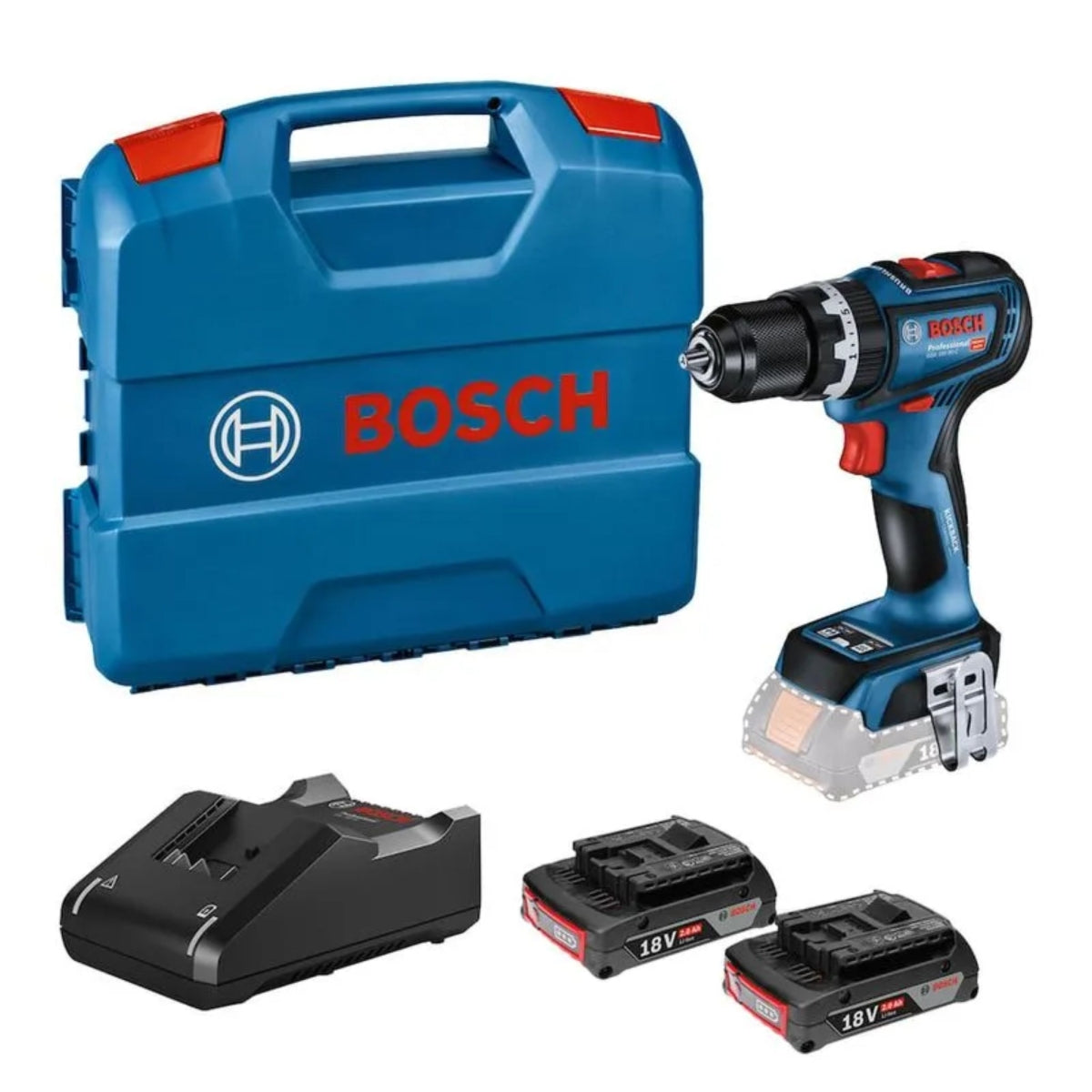 Parafusadeira/Furadeira de Impacto 18V GSB 18V-90 C 2 B Bosch