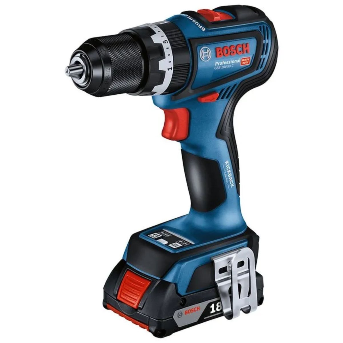 Parafusadeira/Furadeira de Impacto 18V GSB 18V-90 C 2 B Bosch