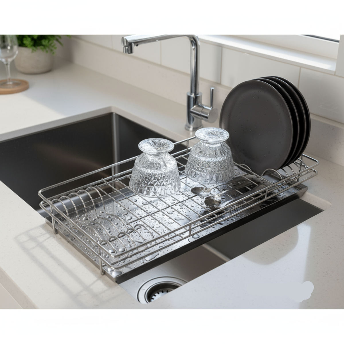 Escorredor de Louça Versátil 4381 Inox Brilhante - Masutti