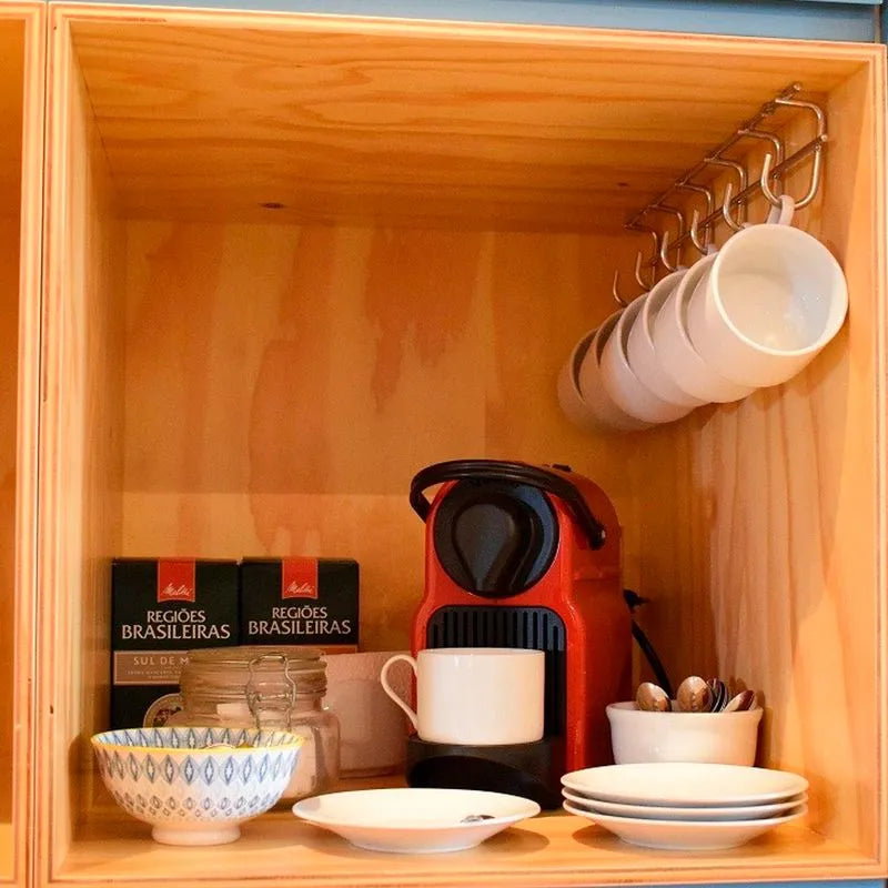 Porta Xícaras Lateral 2310 Cromado 06 Ganchos - Masutti