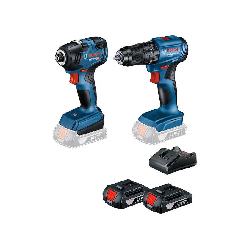 Combo Furadeira GSB185-LI + Chave impacto GDR18V-200 2B - Bosch