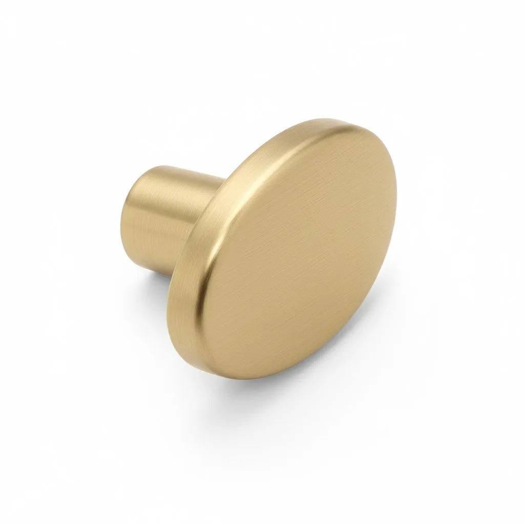 Kit 4 Puxadores Beetle Ponto S/ Base Dourado Zen Design