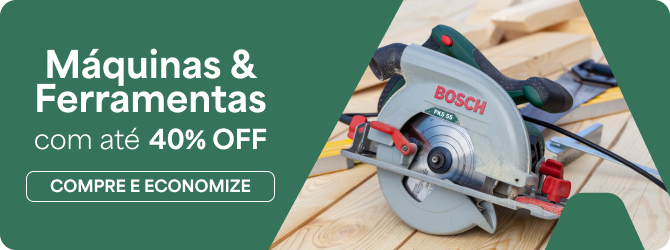 Banner máquinas e ferramentas 40% off